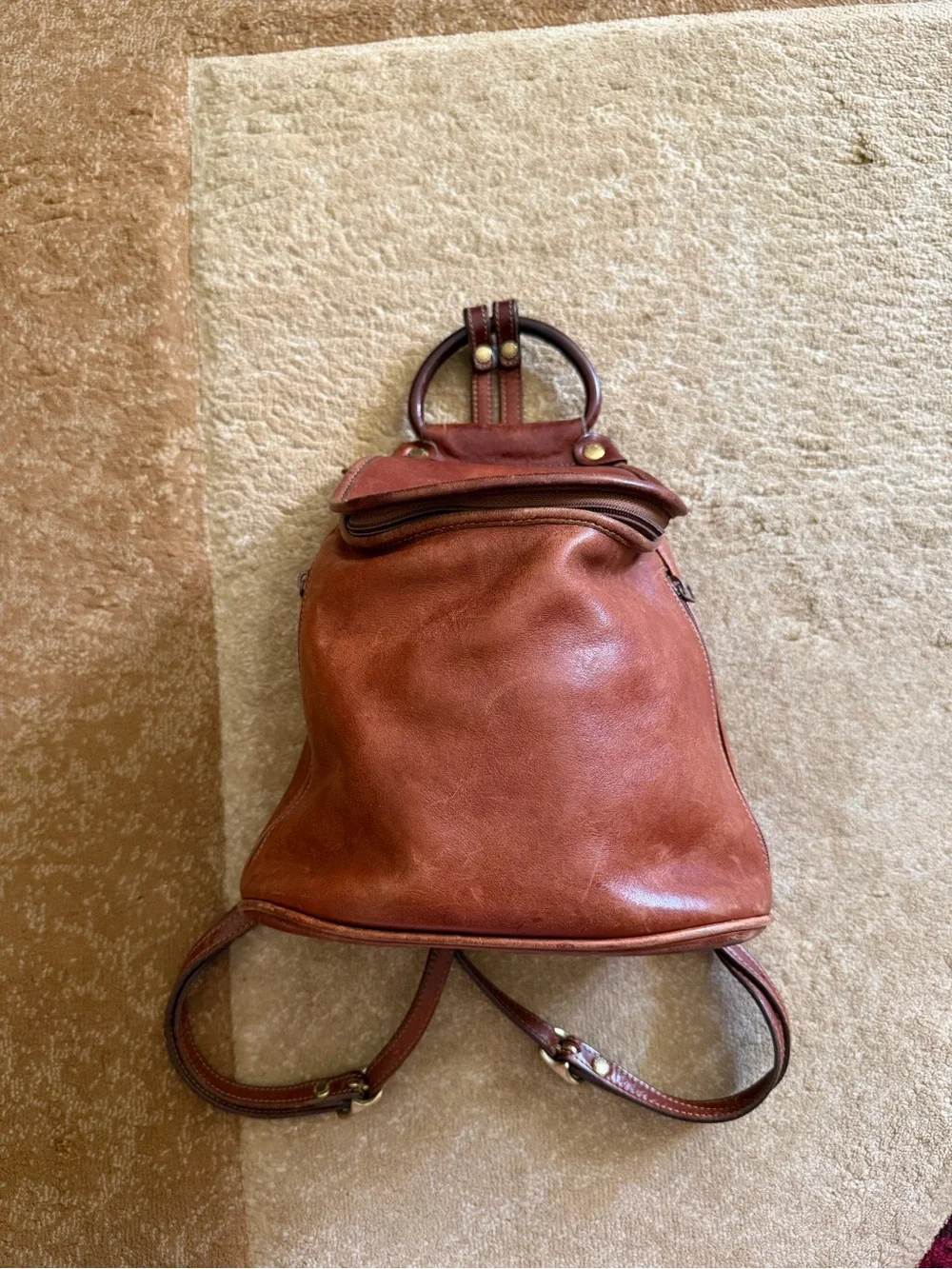 vintage Ghurka No. 138 Ashley backpack brown leather Marley Hodgson